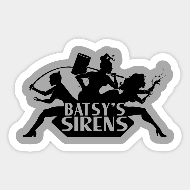 Batsy's Sirens Sticker by amodesigns